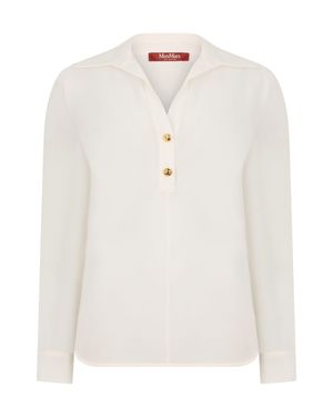 Max Mara Long Sleeve Polo - White