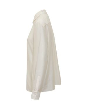 BOSS Silk-Blend Shirt - White