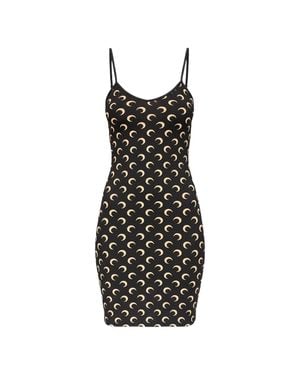 Marine Serre Short Dresses - Black