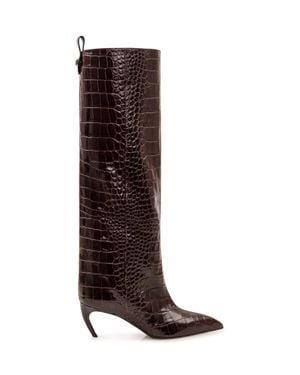 The Attico Chic 65Mm Stiletto Boot - Brown