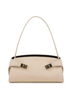 Ferragamo Hug-Style Shoulder Handbag - Natural