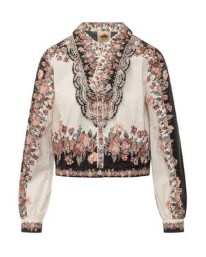 FARM Rio Winter Floral Button-Front Shirt - Multicolor