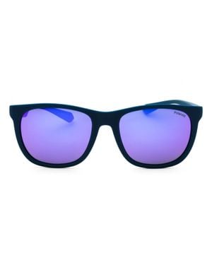 Polaroid Rectangular Plastic Sunglasses - Blue
