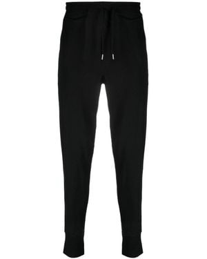 Paul Smith Elasticated Ankle Pants With Stripe Trim For - Black