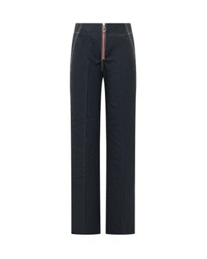 The Seafarer The Stylish Front Zip Pants - Blue