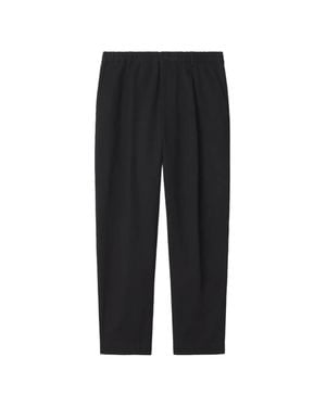 Maison Kitsuné Elasticated Pleated Pants - Black