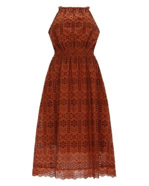 Paul Smith Embroidered Halter Neck Midi Dress