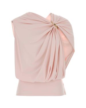 Sportmax Stretch Viscose Lacuna Top - Pink