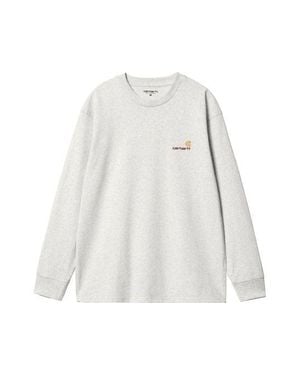 Carhartt Long Sleeve American Script T-Shirt - White