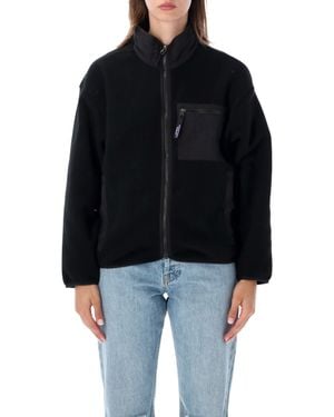 Patagonia Full-Zip Fleece Jacket With Chest Pocket - Black