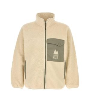 Maison Kitsuné Ivory Pile Jacket - Natural
