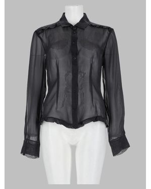 Paloma Wool Style Mini Shirt With Relaxed Fit - Black