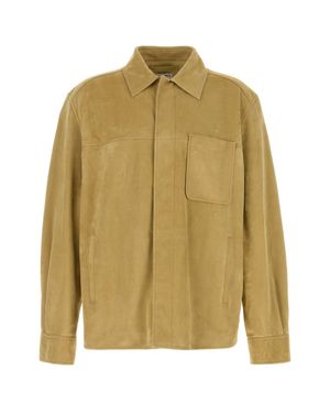 Loewe Lamb Suede Shirt - Yellow