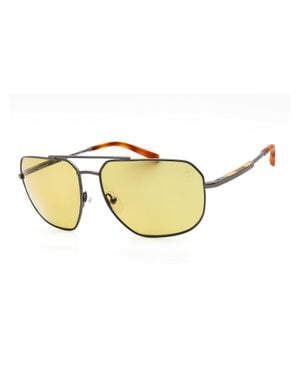 Timberland Tb00009 Oval Metal Sunglasses - Metallic