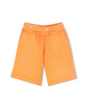 Marc Jacobs Trendy Fluorescent Boys' Shorts With Elastic Waist - Orange