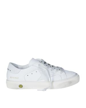 Golden Goose Mini Star And Heel Sneakers - White