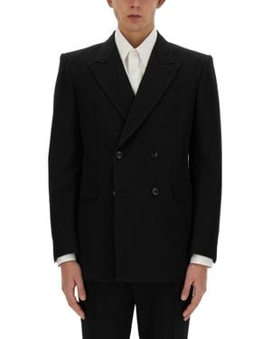 McQueen Double-Breasted Jacket - Black
