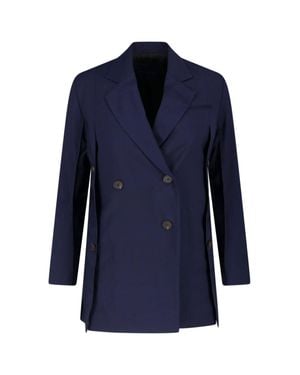 Eudon Choi Beatrice Double-Breasted Wool Blazer - Blue