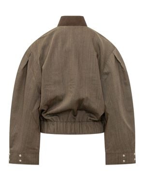 Ganni Bomber Jacket - Brown