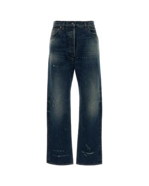 Prada Straight Mid Rise Jeans - Blue