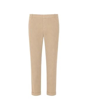 Dondup Stretch Cotton Pants - Natural