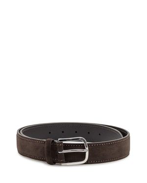 Orciani Suede Belt With Adjustable Buckle - White