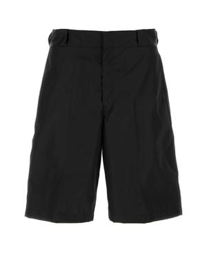 Prada Black Re-nylon Bermuda Shorts