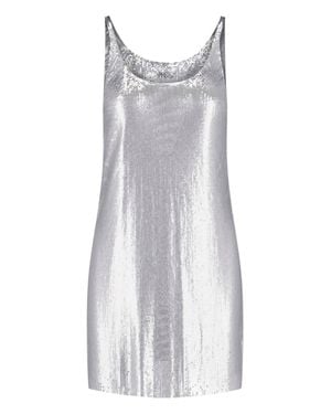 Rabanne Aluminum Mini Dress For - Gray