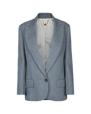 Elisabetta Franchi Single-Breasted Tailored Jacket For - Blue