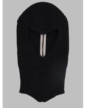 Rick Owens Balaclava Porteville Cashmere Hat - Black