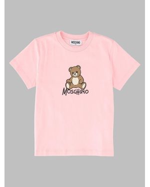 Moschino Kids Longline Maxi T-Shirt - Pink