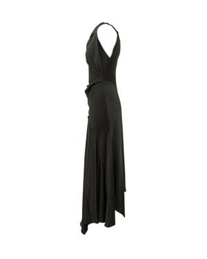 Victoria Beckham Posy Midi Dress - Black