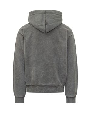 Gcds Studded Logo Hoodie - Gray