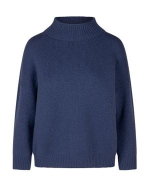 Vanisé Chantal Knit Turtleneck Sweater - Blue