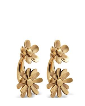 Marc Jacobs Daisy Wild Floral Mini Earrings - Metallic