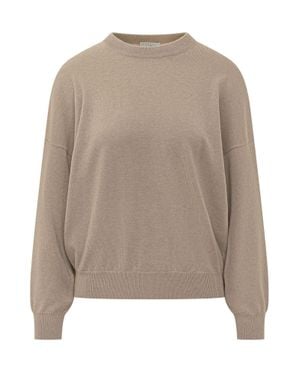Brunello Cucinelli Cashmere Sweater - Natural
