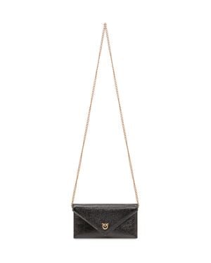 Pinko Mini Chic Zip Clutch - White