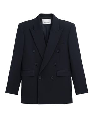 Frankie Shop Chic Mini Jacket For Ss26 - Blue