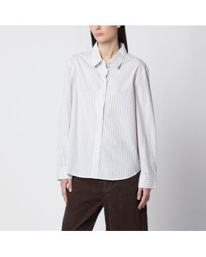 DUNST Studio Striped Cotton Shirt - White