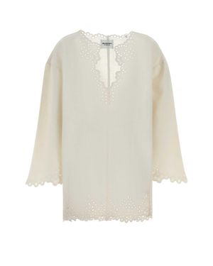 Isabel Marant Cotton Sherazad Mini Dress - White