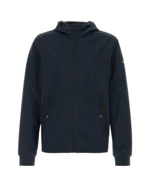 Woolrich Soft Shell Zip-Up Jacket - Blue