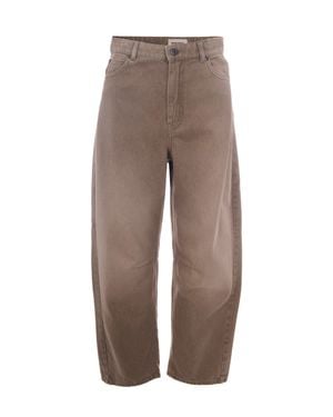 Max Mara High-Rise Straight-Leg Jeans - Brown
