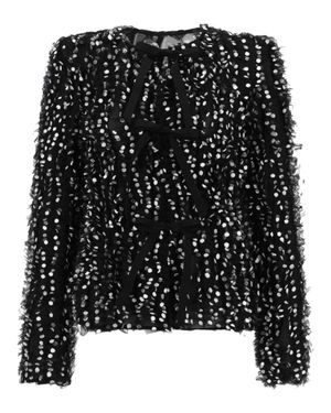 Nina Ricci Giacca Con Ricamo "polka Dots" - Black