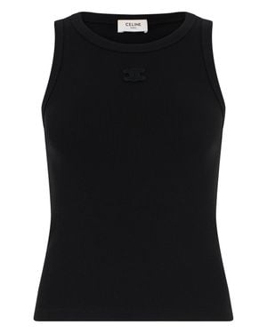 CELINE ブラック タンクトップ CELINE セリーヌ タンクトップ レディース | レディース・ブランド一覧