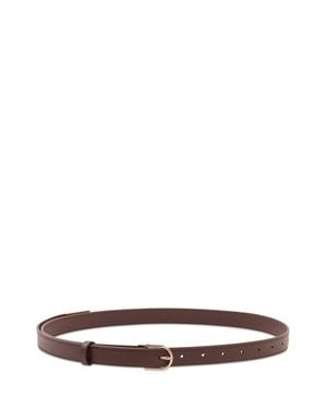 Victoria Beckham Dorian Mini Belt With Round Buckle - White