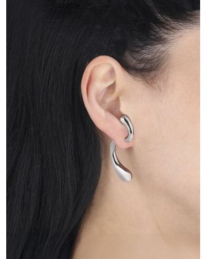 Panconesi Organic Sculptural Hoop Earrings - Black
