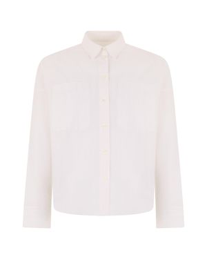 Maison Kitsuné Cotton Striped Shirt - White