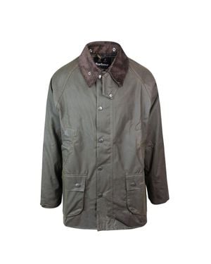 Barbour Waxed Cotton Field Jacket - Gray