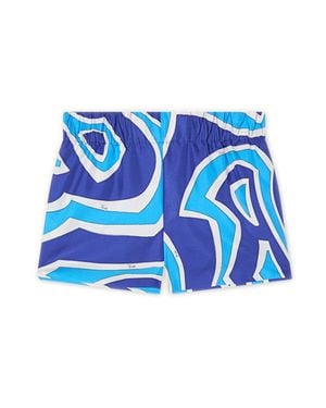 PUCCI Elegant Waist And Hem Dress With Two Pockets - Blue