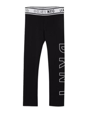 DKNY Leggings Con Stampa - Black